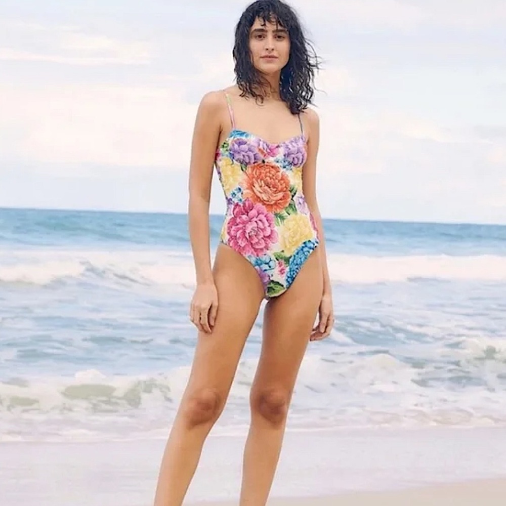 NWT Farm Rio | Rainbow Chita One Piece Bathing-suit